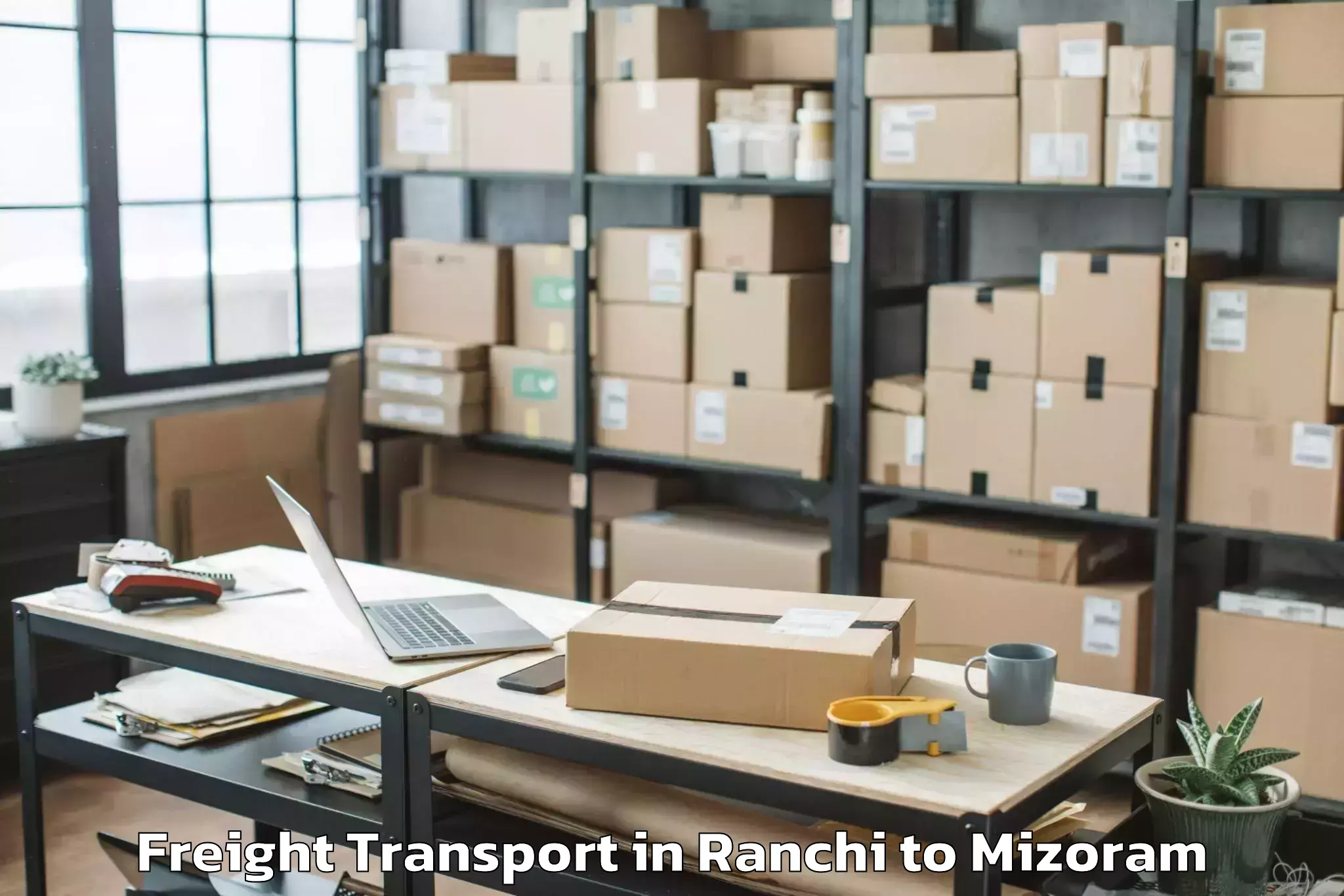 Get Ranchi to Mizoram University Aizawl Freight Transport